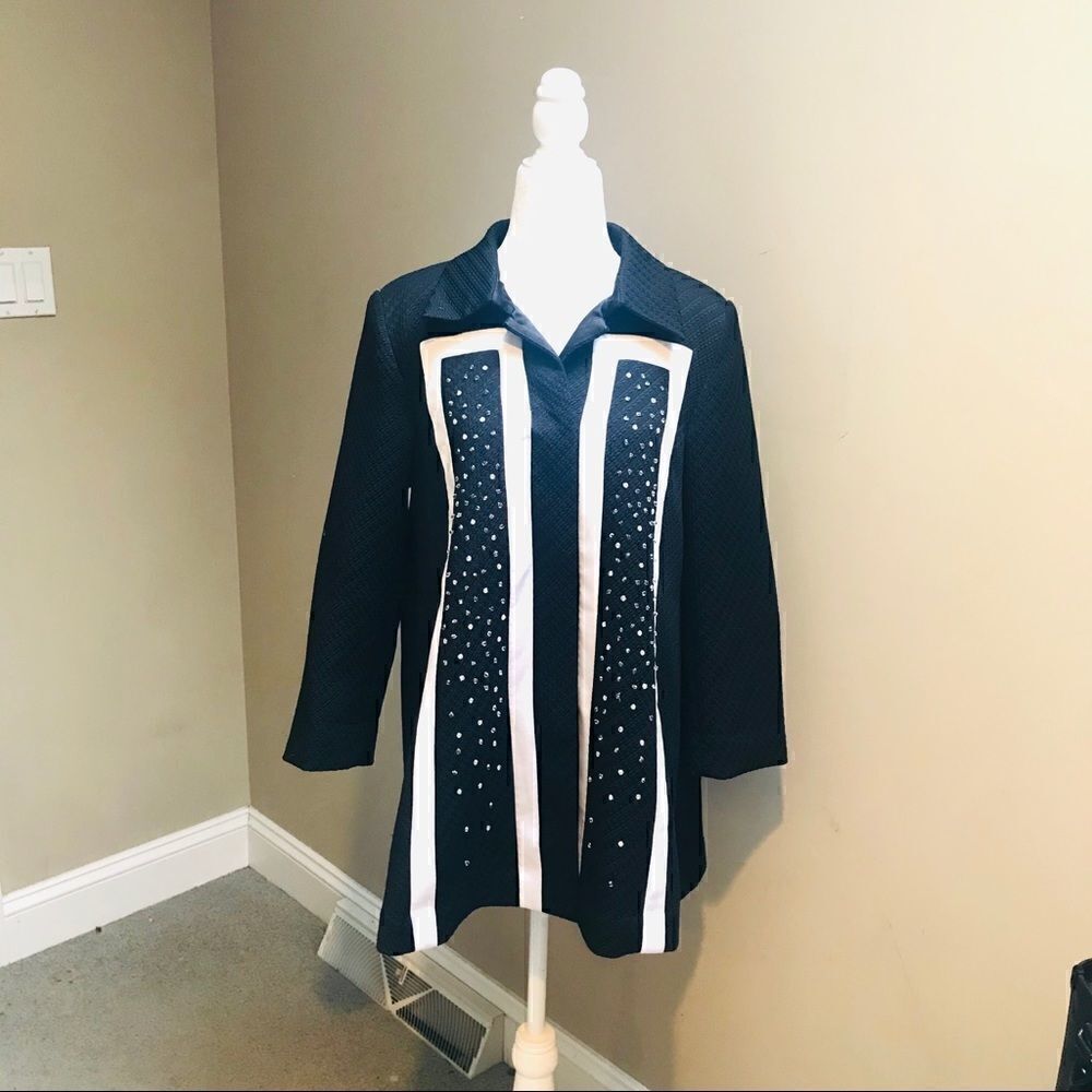Simonton Says Vintage Swing Coat.   Black.  Size Sm/Med